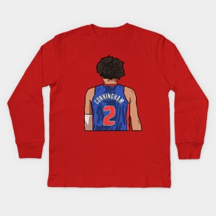 Cade Cunningham Back-To Kids Long Sleeve T-Shirt